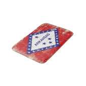 Tapis De Bain Drapeau de grunge de l'Arkansas (Angle)