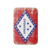 Tapis De Bain Drapeau de grunge de l'Arkansas (Devant (Vertical))