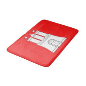 Tapis De Bain Drapeau de Hambourg (Angle)