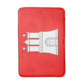 Tapis De Bain Drapeau de Hambourg (Devant (Vertical))