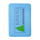 Tapis De Bain Drapeau de Juneau, Alaska Salle de bain Mat (Devant (Vertical))