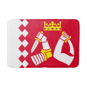 Tapis De Bain Drapeau de la Carélie du Nord