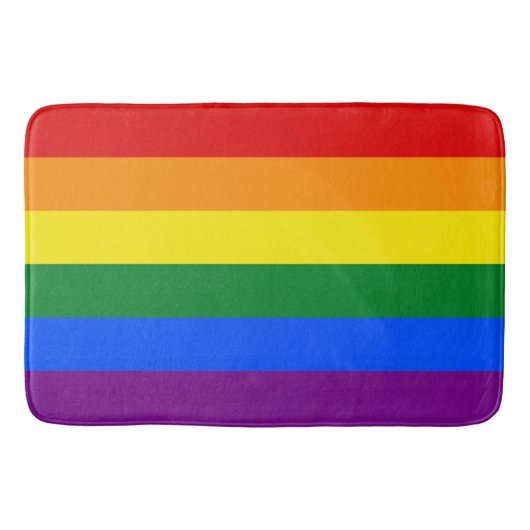 Tapis De Bain Drapeau de la Fierté Gay Grande (Devant)