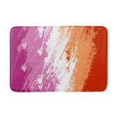 Tapis De Bain Drapeau de la fierté lesbienne Abstraite (Devant)