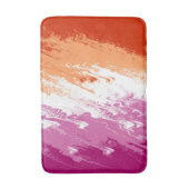 Tapis De Bain Drapeau de la fierté lesbienne Abstraite (Devant (Vertical))