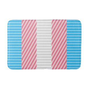 Tapis De Bain Drapeau de la fierté transgenre Abstraite de la ba