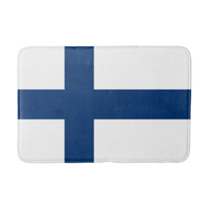 Tapis De Bain Drapeau de la Finlande