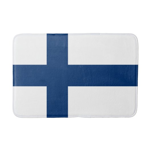 Tapis De Bain Drapeau de la Finlande (Devant)