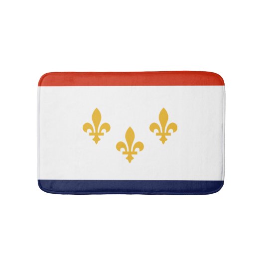 Tapis De Bain Drapeau de la Nouvelle-Orléans, Louisiane (Devant)