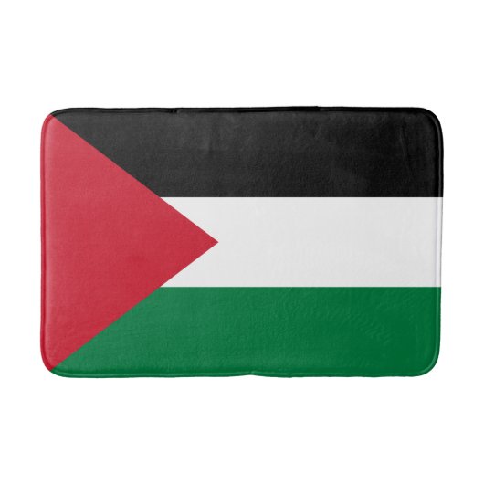 Tapis De Bain Drapeau de la Palestine (Devant)