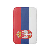 Tapis De Bain drapeau de la Serbie (Devant (Vertical))