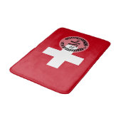 Tapis De Bain Drapeau de la Suisse (Angle)