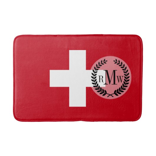 Tapis De Bain Drapeau de la Suisse (Devant)