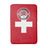 Tapis De Bain Drapeau de la Suisse (Devant (Vertical))