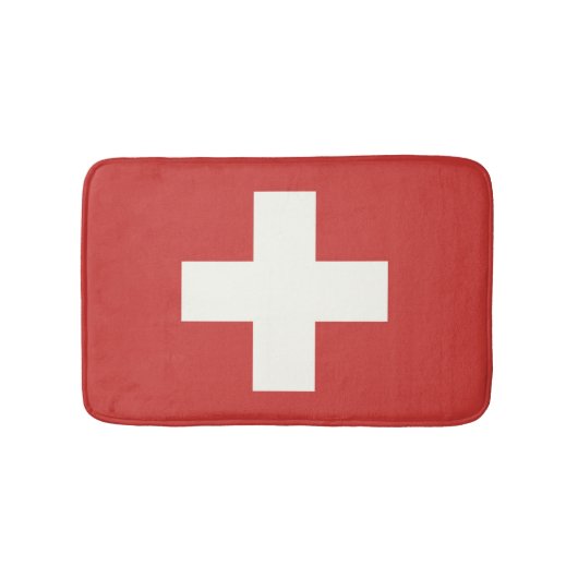 Tapis De Bain Drapeau de la Suisse (Devant)