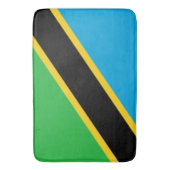 Tapis De Bain Drapeau de la Tanzanie (devant Vertical)