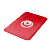 Tapis De Bain Drapeau de la Tunisie (Angle)