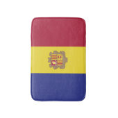 Tapis De Bain drapeau de l'Andorre (Devant (Vertical))