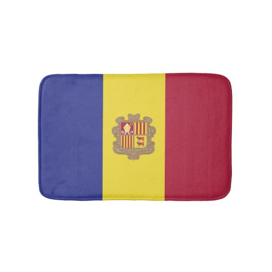 Tapis De Bain drapeau de l'Andorre (Devant)