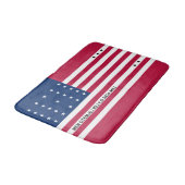Tapis De Bain Drapeau de l'atoll de Bikini Patriotique (Angle)