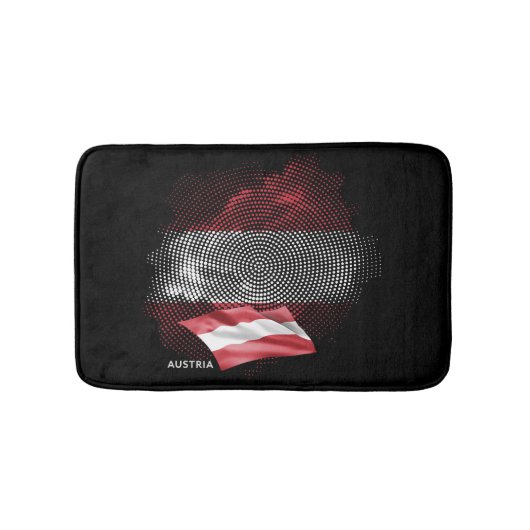 Tapis De Bain Drapeau de l'Autriche (Devant)