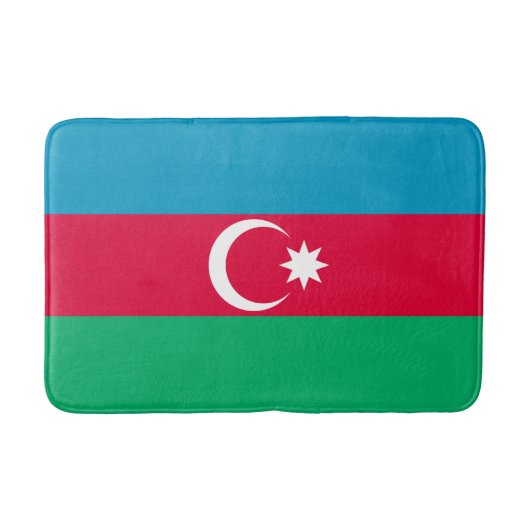 Tapis De Bain Drapeau de l'Azerbaïdjan patriotique (Devant)