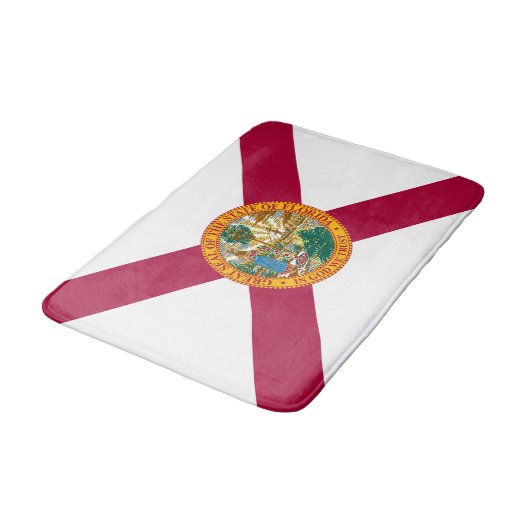 Tapis De Bain Drapeau de l'État de Floride (Angle)