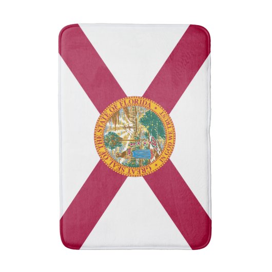 Tapis De Bain Drapeau de l'État de Floride (Devant (Vertical))