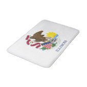 Tapis De Bain Drapeau de l'État de l'Illinois (Angle)