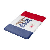 Tapis De Bain Drapeau de l'État de l'Iowa (Angle)