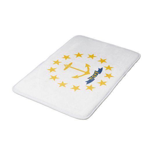 Tapis De Bain Drapeau de l'État de Rhode Island (Angle)