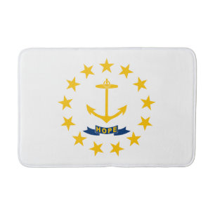 Tapis De Bain Drapeau de l'État de Rhode Island