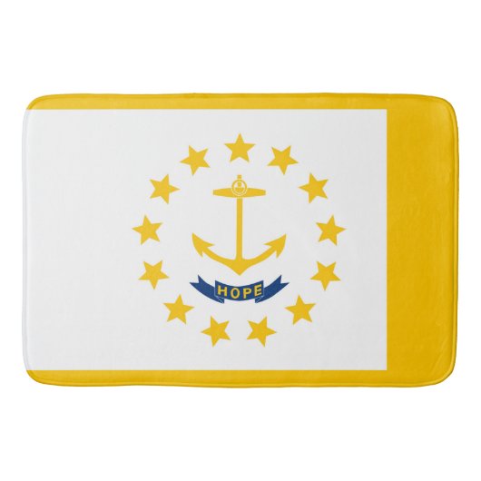 Tapis De Bain Drapeau de l'État de Rhode Island (Devant)