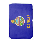 Tapis De Bain Drapeau de l'État du Kansas (Devant (Vertical))