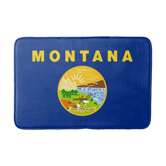 Tapis De Bain Drapeau de l'État du Montana (Devant)
