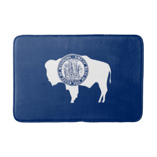 Tapis De Bain Drapeau de l'État du Wyoming