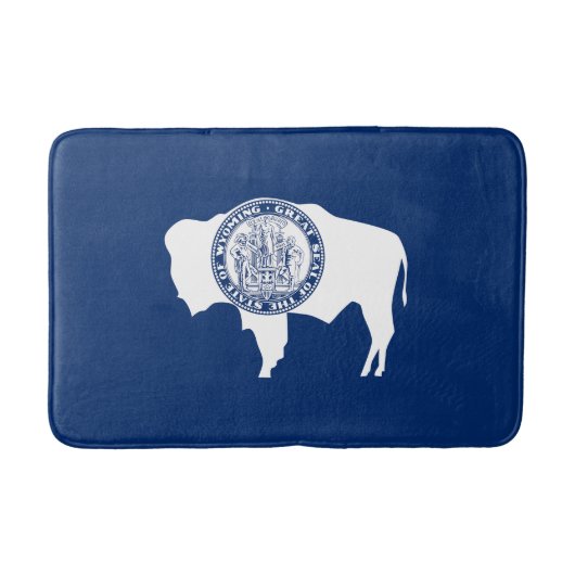 Tapis De Bain Drapeau de l'État du Wyoming (Devant)