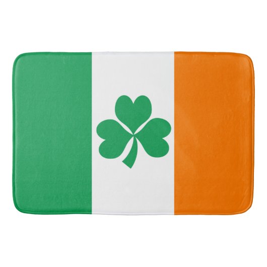 Tapis De Bain Drapeau de l'Irlande Shamrock (Devant)