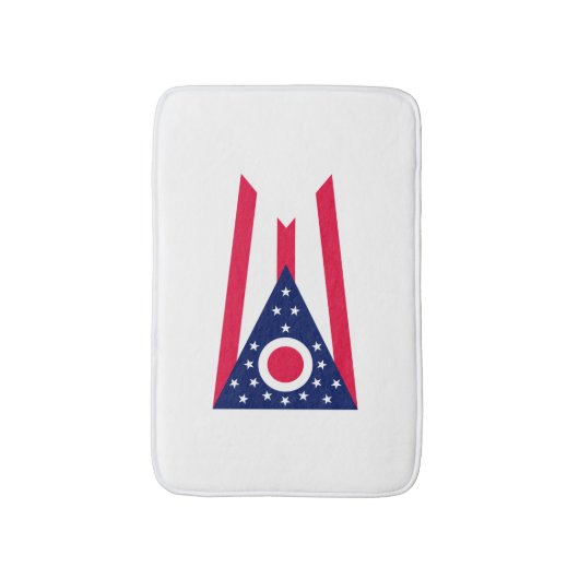 Tapis De Bain Drapeau de l'Ohio (Devant (Vertical))