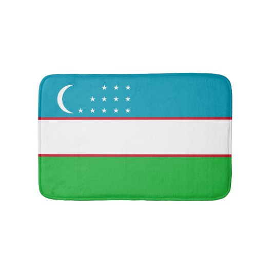 Tapis De Bain Drapeau de l'Ouzbékistan (Devant)