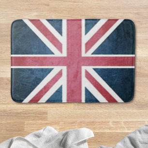 Tapis De Bain Drapeau de l'union britannique Grunge