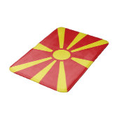 Tapis De Bain Drapeau de Macédoine du Nord (Angle)