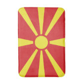 Tapis De Bain Drapeau de Macédoine du Nord (Devant (Vertical))