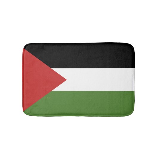 Tapis De Bain Drapeau de Palestine (Devant)