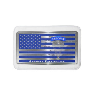 Tapis De Bain Drapeau de parachutiste américain spécialement con