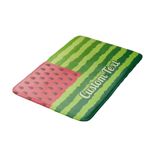 Tapis De Bain Drapeau de pastèque (Angle)