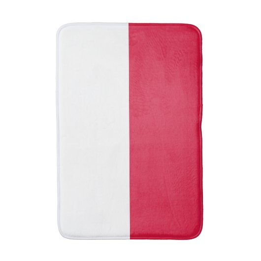Tapis De Bain Drapeau de Pologne (Devant (Vertical))