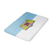 Tapis De Bain Drapeau de Riga, Lettonie (Angle)