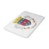 Tapis De Bain Drapeau de Saint-Barthélemy (Angle)