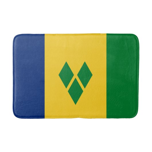 Tapis De Bain Drapeau de Saint-Vincent (Devant)